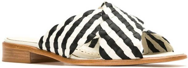 Sarah Chofakian leather flat sandals VEGETALPTO MARFIM