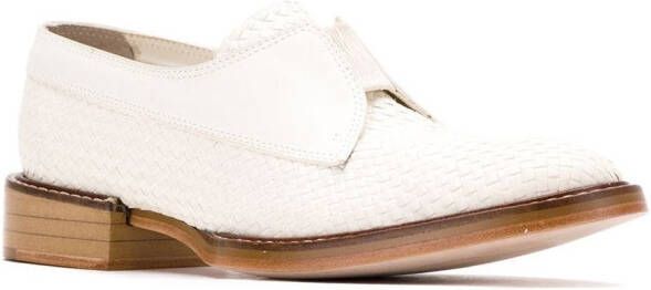 Sarah Chofakian leather loafers White