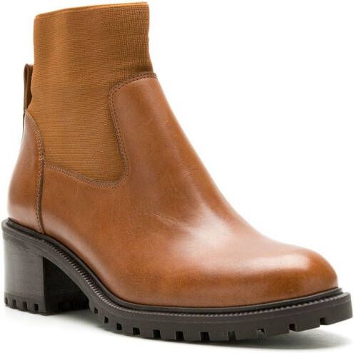 Sarah Chofakian leather Melrose boots Brown