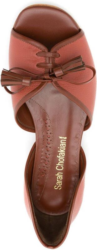 Sarah Chofakian leather Norway ballerina shoes Brown