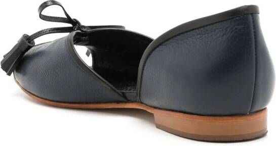 Sarah Chofakian leather Norway flat sandals Black