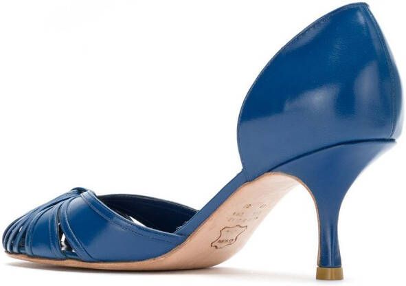 Sarah Chofakian leather pumps Blue