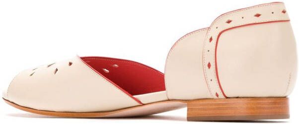 Sarah Chofakian leather sandals Neutrals