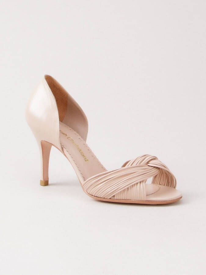 Sarah Chofakian leather sandals Neutrals