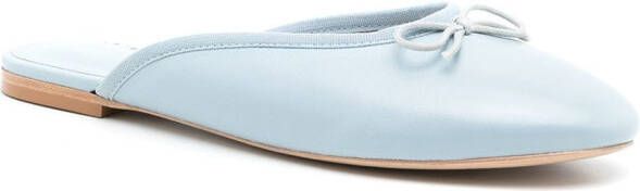 Sarah Chofakian leather Sarita mules Blue