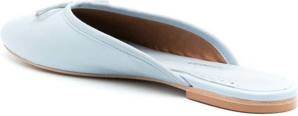 Sarah Chofakian leather Sarita mules Blue