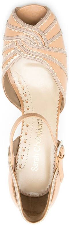 Sarah Chofakian leather Sugar sandals Neutrals