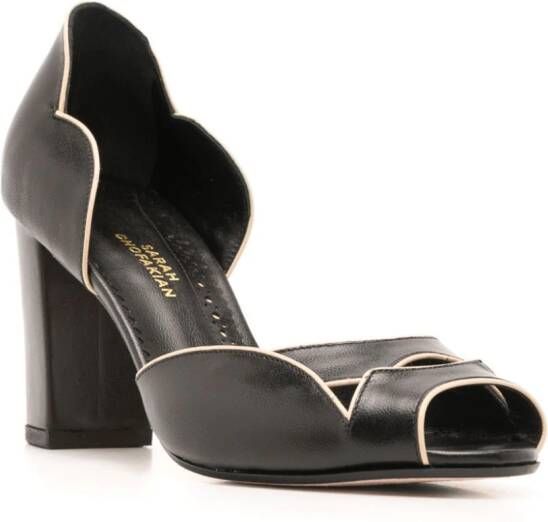 Sarah Chofakian Léger 75mm leather pumps Black