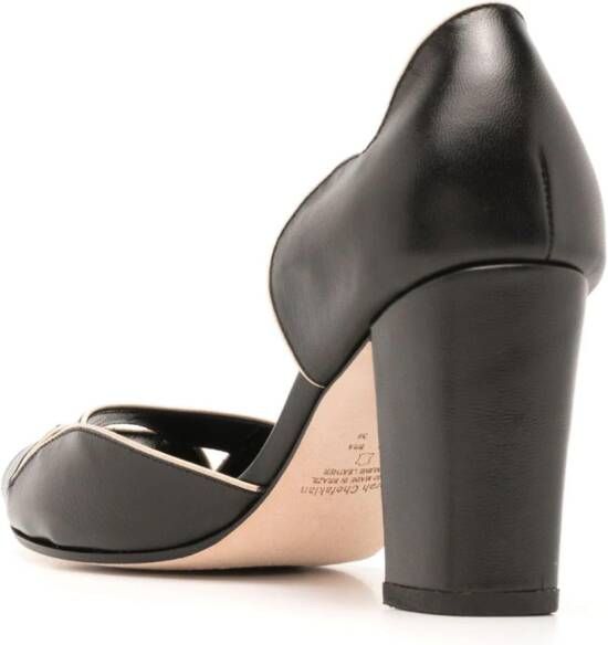 Sarah Chofakian Léger 75mm leather pumps Black