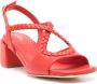 Sarah Chofakian Liane 45mm braided slingback sandals Orange - Thumbnail 2