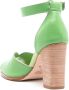 Sarah Chofakian Lorraine 75mm leather sandals Green - Thumbnail 3