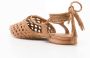 Sarah Chofakian Lovina woven shoes Brown - Thumbnail 3
