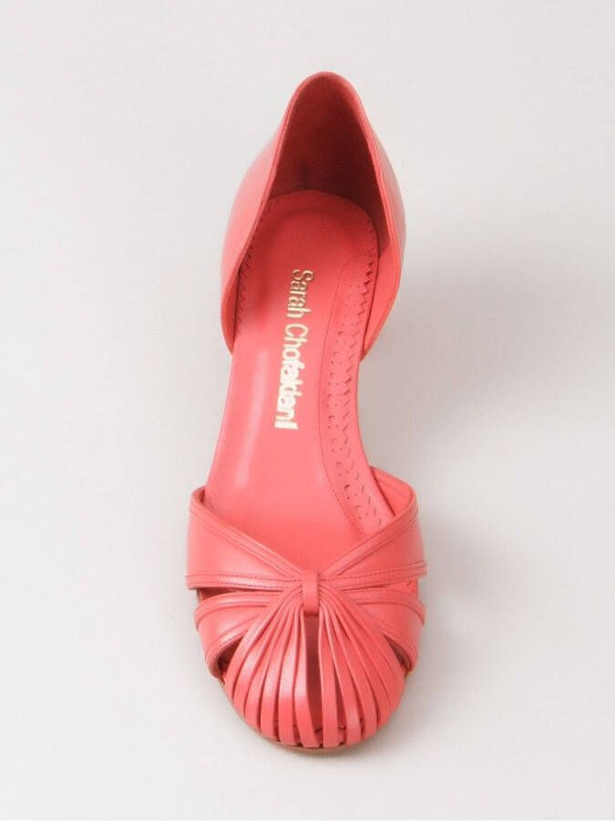 Sarah Chofakian low-heel pumps Red