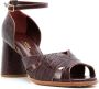 Sarah Chofakian Lucie 65mm leather sandals Brown - Thumbnail 2