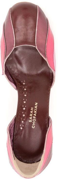 Sarah Chofakian Lygia 60mm leather pumps Pink