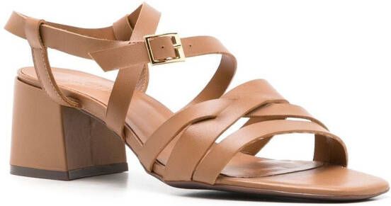 Sarah Chofakian Lygia 65mm strappy sandals Brown