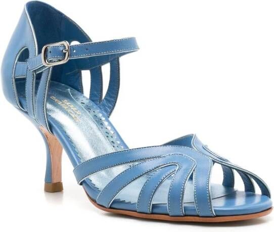 Sarah Chofakian Marcel 65mm cut-out sandals Blue