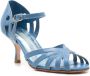 Sarah Chofakian Marcel 65mm cut-out sandals Blue - Thumbnail 2