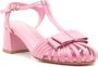 Sarah Chofakian Marly 45mm leather sandals Pink - Thumbnail 2