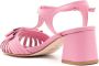 Sarah Chofakian Marly 45mm leather sandals Pink - Thumbnail 3
