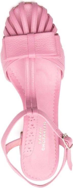 Sarah Chofakian Marly 45mm leather sandals Pink