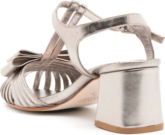 Sarah Chofakian Marly 45mm leather sandals Silver
