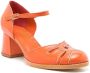 Sarah Chofakian Melaine 40mm cut-out sandals Orange - Thumbnail 2