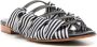 Sarah Chofakian Mia striped sandals Black - Thumbnail 2
