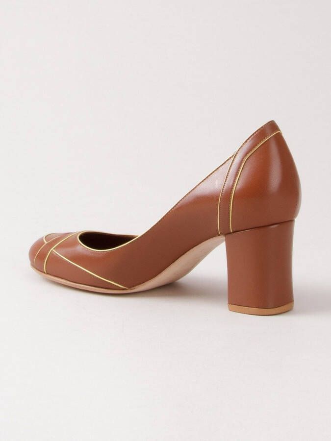 Sarah Chofakian mid-heel pumps Brown