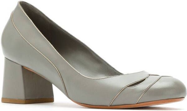 Sarah Chofakian mid-heel pumps Grey