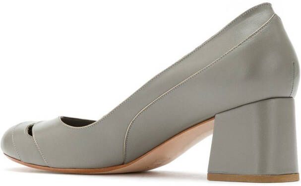 Sarah Chofakian mid-heel pumps Grey