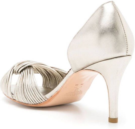 Sarah Chofakian mid-heel pumps Metallic