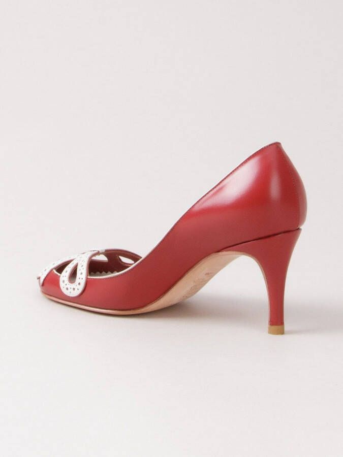 Sarah Chofakian mid-heel pumps Red