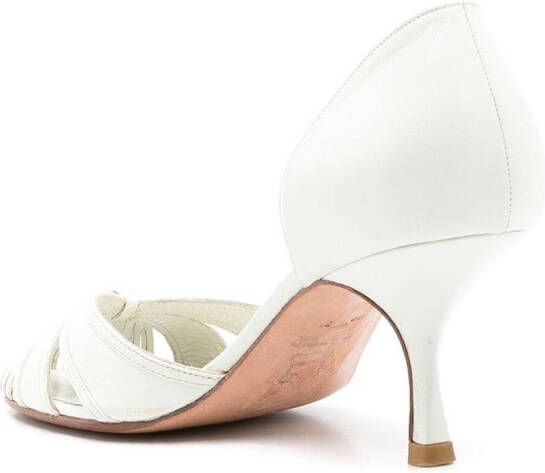 Sarah Chofakian mid-heel pumps White