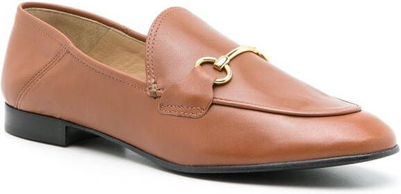 Sarah Chofakian Milao leather loafers Brown