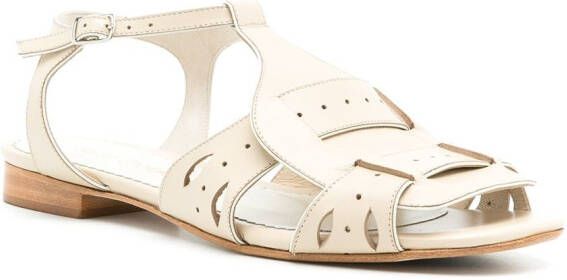 Sarah Chofakian Miller flat sandals Neutrals