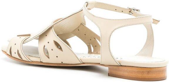 Sarah Chofakian Miller flat sandals Neutrals