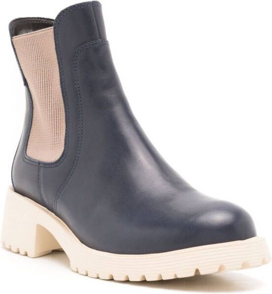 Sarah Chofakian Mirre leather ankle boots Blue