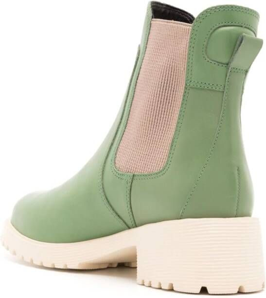 Sarah Chofakian Mirre leather ankle boots Green