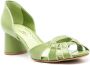 Sarah Chofakian multi-way strap heeled sandals Green - Thumbnail 2