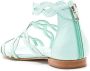 Sarah Chofakian Naomi leather flat sandals Blue - Thumbnail 3