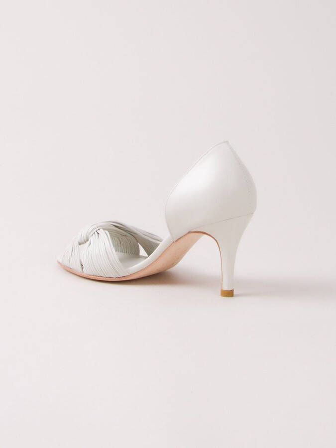 Sarah Chofakian open-toe pumps White