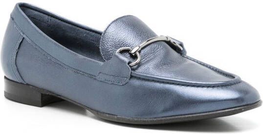 Sarah Chofakian Oxford Siena leather loafers Blue