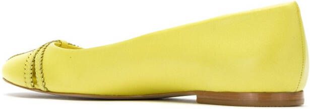Sarah Chofakian Pati leather ballerinas Yellow