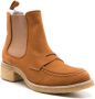 Sarah Chofakian Pullman leather ankle boots Brown - Thumbnail 2