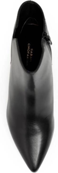 Sarah Chofakian Rebecca 55m leather boots Black