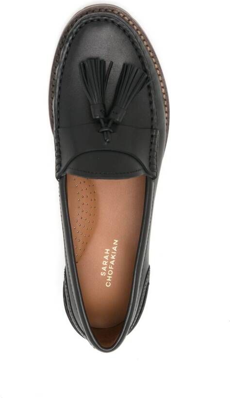 Sarah Chofakian Rive Droit leather loafers Black