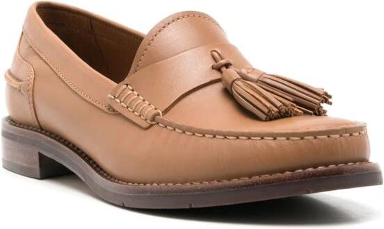 Sarah Chofakian Rive Droit leather loafers Brown