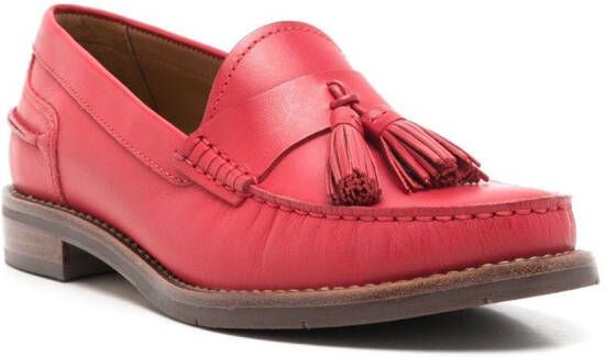 Sarah Chofakian Rive Droit leather loafers Red