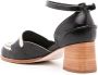 Sarah Chofakian round-toe leather sandals Black - Thumbnail 3
